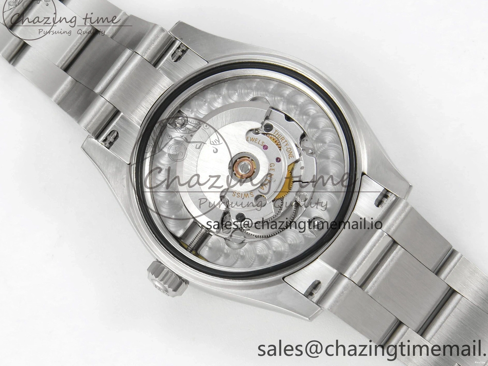 MiroTime 0118 SmoothTexture DateJust 31 278274 THBF 1:1 Best Edition 904L Steel Brown Roman Dial Diamonds Bezel on SS Oyster Bracelet HZ Cal. 26